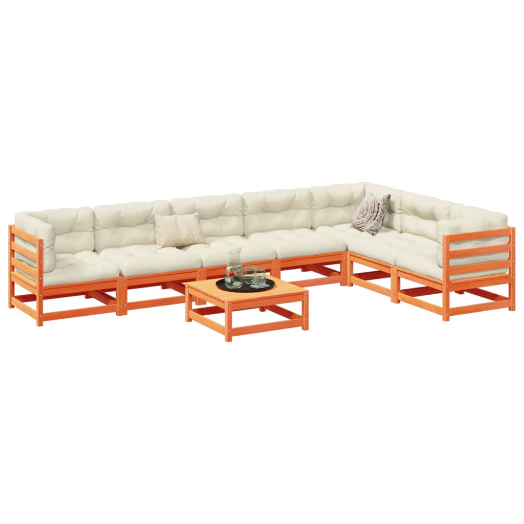 vidaXL 8-delige Loungeset massief grenenhout