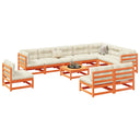 vidaXL 11-Piece Solid Pinewood Lounge Set