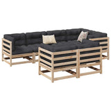 vidaXL 7-Piece Lounge Set Solid Pine Wood