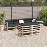 vidaXL 7-Piece Lounge Set Solid Pine Wood