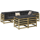 vidaXL 7-Piece Lounge Set Solid Pine Wood