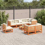 vidaXL 9-delige Loungeset massief grenenhout