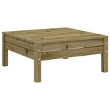 vidaXL 9-delige Loungeset met kussens massief grenenhout wasbruin