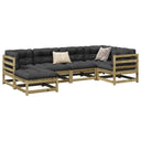 vidaXL 6-delige Loungeset massief grenenhout
