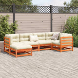 vidaXL 6-delige Loungeset massief grenenhout