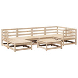 vidaXL 7-delige Loungeset massief grenenhout