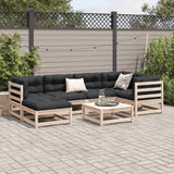 vidaXL 7-delige Loungeset massief grenenhout