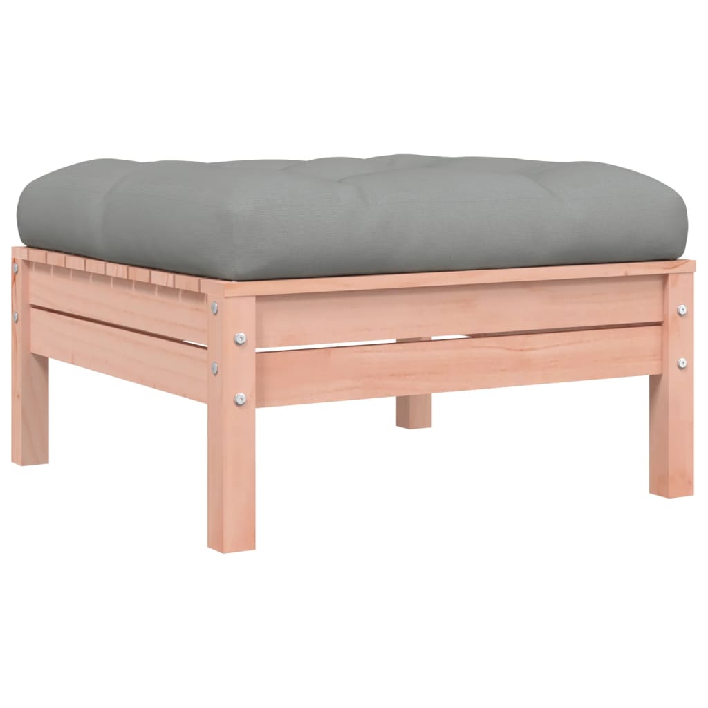 vidaXL 7-delige Loungeset met kussens massief grenenhout wasbruin