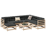 vidaXL 8-delige Loungeset massief grenenhout