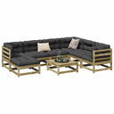 vidaXL 8-delige Loungeset massief grenenhout