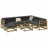 vidaXL 8-delige Loungeset massief grenenhout