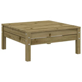 vidaXL 8-delige Loungeset met kussens massief grenenhout wasbruin