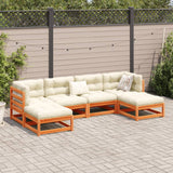 vidaXL 6-delige Loungeset massief grenenhout