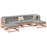 vidaXL 6-delige Loungeset massief grenenhout