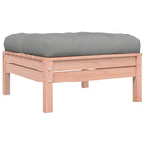 vidaXL 6-delige Loungeset met kussens massief grenenhout wasbruin