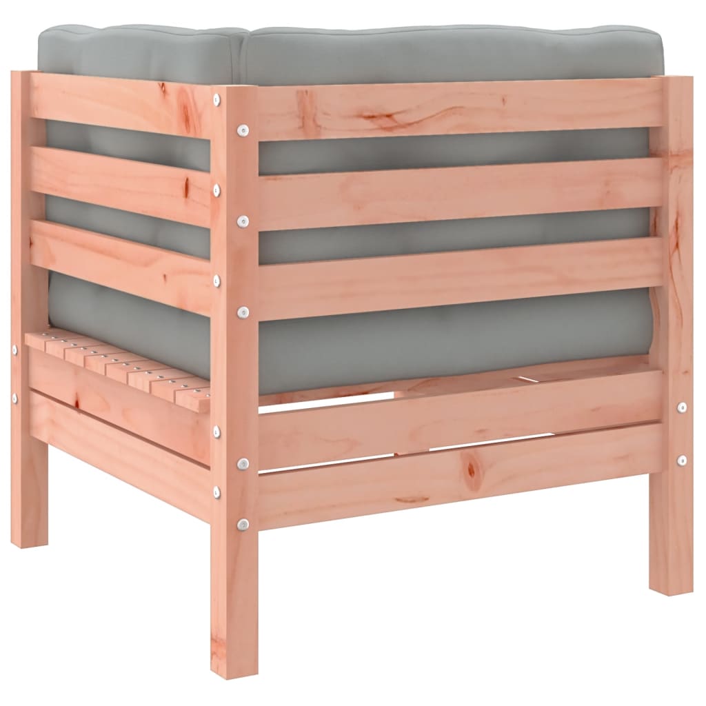 vidaXL 6-delige Loungeset met kussens massief grenenhout wasbruin