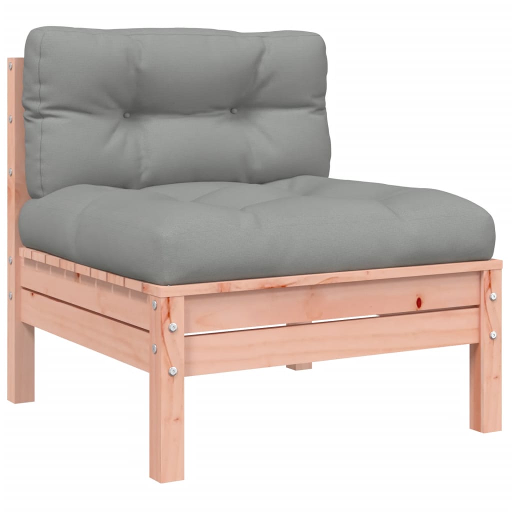 vidaXL 8-delige Loungeset met kussens massief grenenhout wasbruin