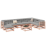 vidaXL 9-piece Outdoor Lounge Set Solid Pine Wood