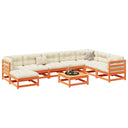 vidaXL 9-piece Outdoor Lounge Set Solid Pine Wood