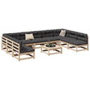 vidaXL 10-delige Loungeset massief grenenhout
