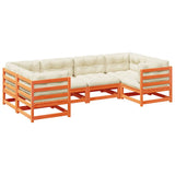 vidaXL 6-Piece Lounge Set Solid Pine Wood