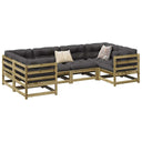 vidaXL 6-Piece Lounge Set Solid Pine Wood