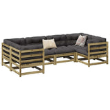 vidaXL 6-Piece Lounge Set Solid Pine Wood