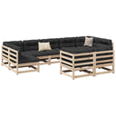 vidaXL 9-delige Loungeset massief grenenhout