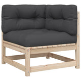 vidaXL 9-delige Loungeset massief grenenhout