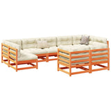 vidaXL 9-delige Loungeset massief grenenhout