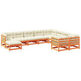 vidaXL 10-delige Loungeset massief grenenhout