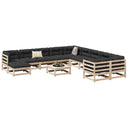 vidaXL 12-delige Loungeset massief grenenhout