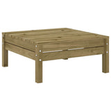 vidaXL 12-delige Loungeset met kussens massief grenenhout wasbruin