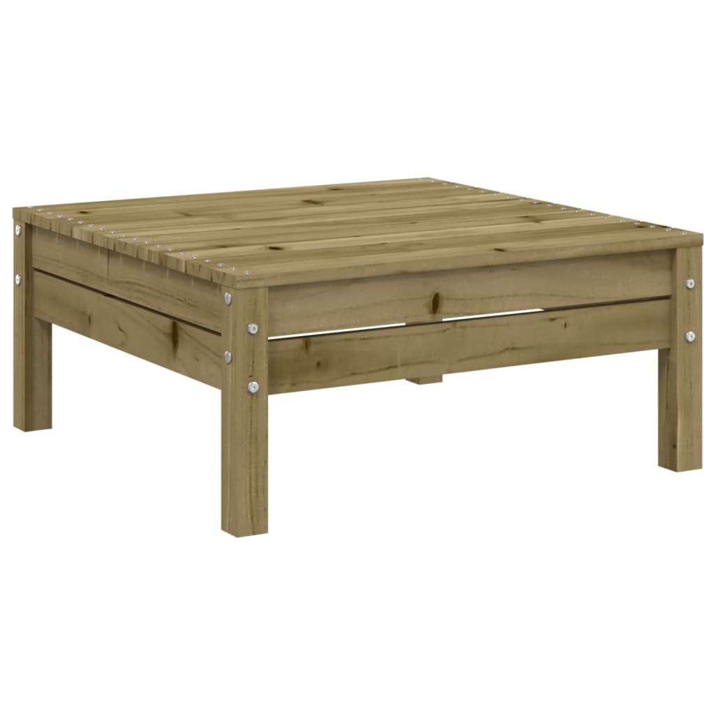 vidaXL 12-delige Loungeset met kussens massief grenenhout wasbruin
