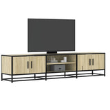 vidaXL Tv-meubel 180x35x41 cm bewerkt hout sonoma eikenkleurig