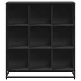 vidaXL Boekenkast 97,5x33x107,5 cm bewerkt hout en metaal zwart
