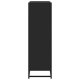 vidaXL Boekenkast 97,5x33x107,5 cm bewerkt hout en metaal zwart