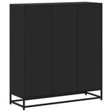 vidaXL Boekenkast 97,5x33x107,5 cm bewerkt hout en metaal zwart
