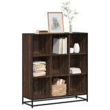 vidaXL Boekenkast 97,5x33x107,5 cm bewerkt hout en metaal zwart