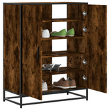 vidaXL Schoenenkast 75x38x97,5 cm bewerkt hout en metaal sonoma eiken