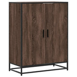 vidaXL Schoenenkast 75x38x97,5 cm bewerkt hout en metaal sonoma eiken