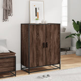 vidaXL Schoenenkast 75x38x97,5 cm bewerkt hout en metaal sonoma eiken