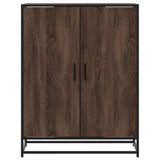 vidaXL Schoenenkast 75x38x97,5 cm bewerkt hout en metaal sonoma eiken