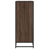 vidaXL Schoenenkast 75x38x97,5 cm bewerkt hout en metaal sonoma eiken