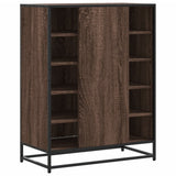 vidaXL Schoenenkast 75x38x97,5 cm bewerkt hout en metaal sonoma eiken