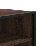 vidaXL Shoe Cabinet 75x38x97.5 cm Engineered Wood and Metal Black