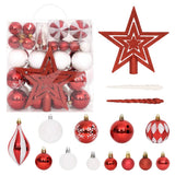 vidaXL 70-delige Kerstballenset goud en rood