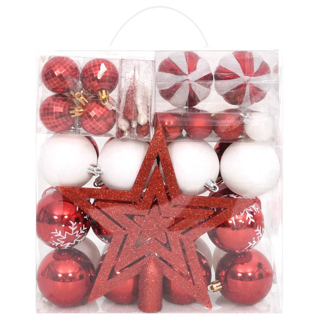 vidaXL 70-delige Kerstballenset goud en rood