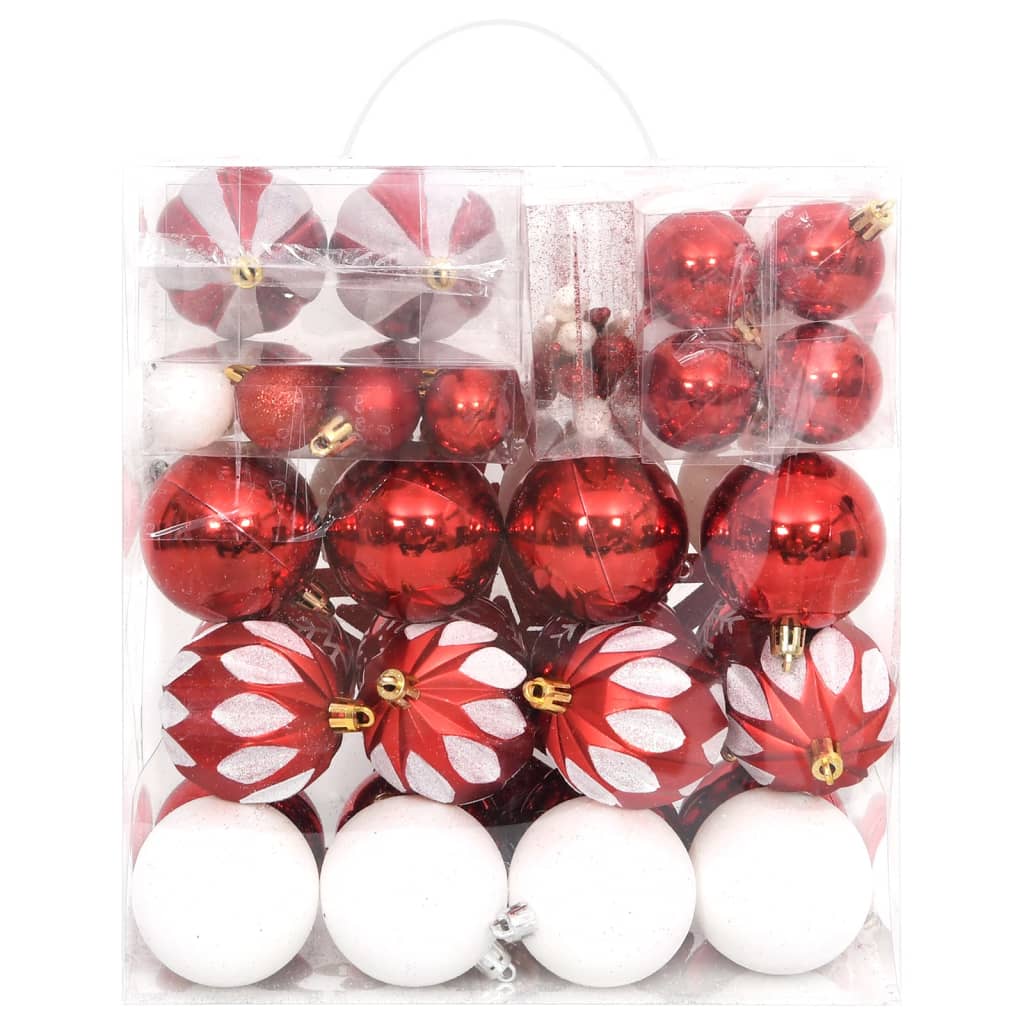 vidaXL 70-delige Kerstballenset goud en rood