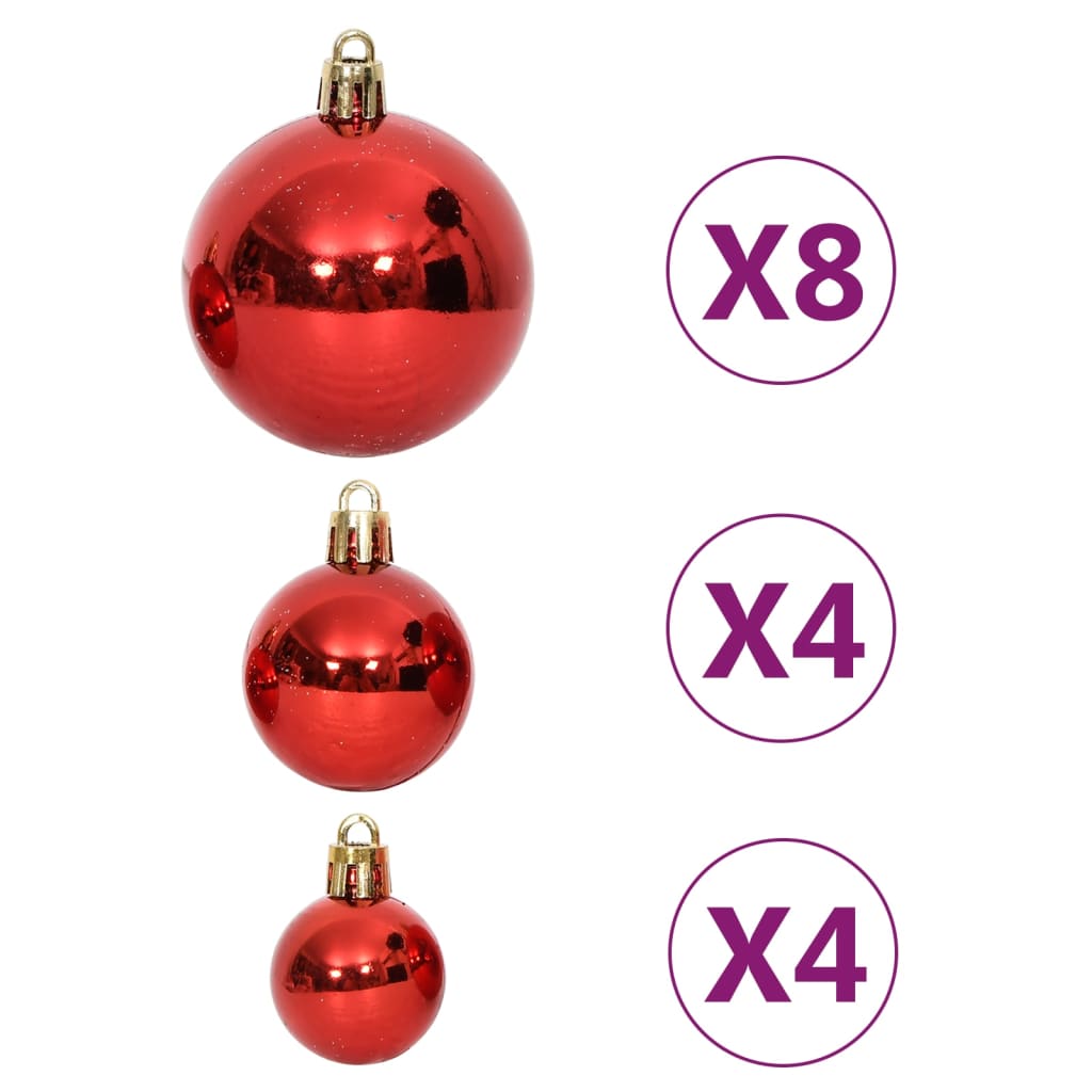 vidaXL 70-delige Kerstballenset goud en rood